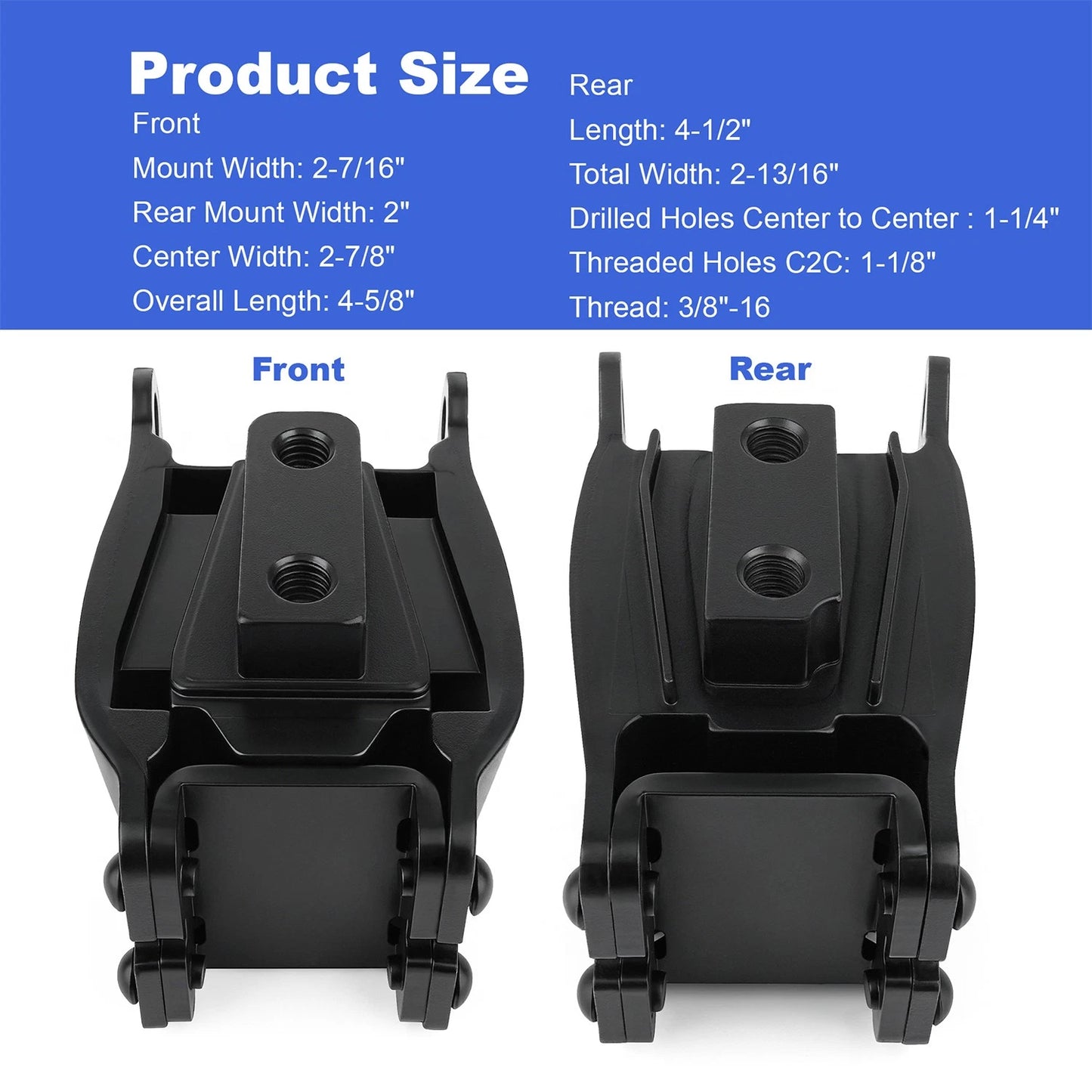 For Harley Davidson Dyna Engine Mount Isolator Set Front Rear 1991-17 FXD FXDWG