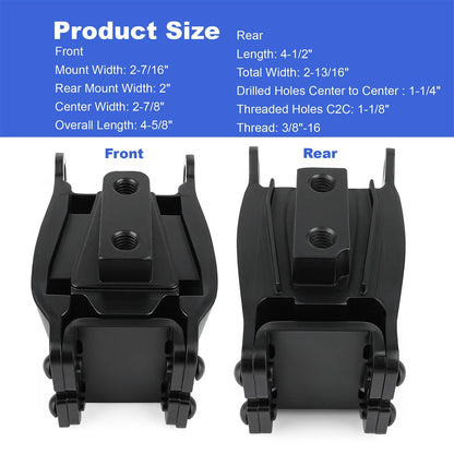 For Harley Davidson Dyna Engine Mount Isolator Set Front Rear 1991-17 FXD FXDWG