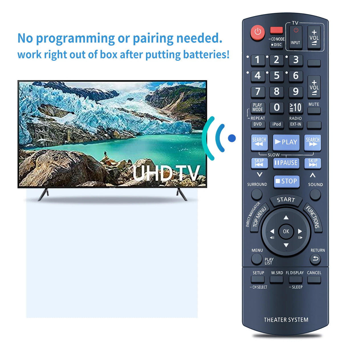 N2QAYB000359 Remote Control For Panasonic Home Theater SC-PT670 SC-PT673 SCPT770