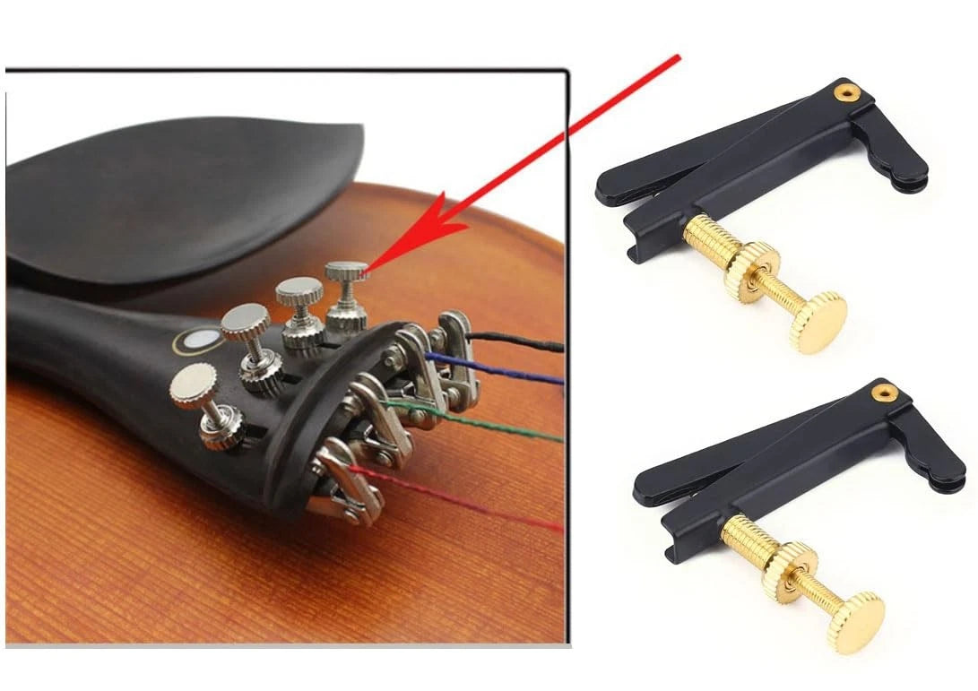 TUOREN 4/4 Violin Parts Fine Tuners Tuning Pegs Sound Post Tailgut Full size