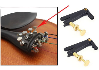 TUOREN 4/4 Violin Parts Fine Tuners Tuning Pegs Sound Post Tailgut Full size