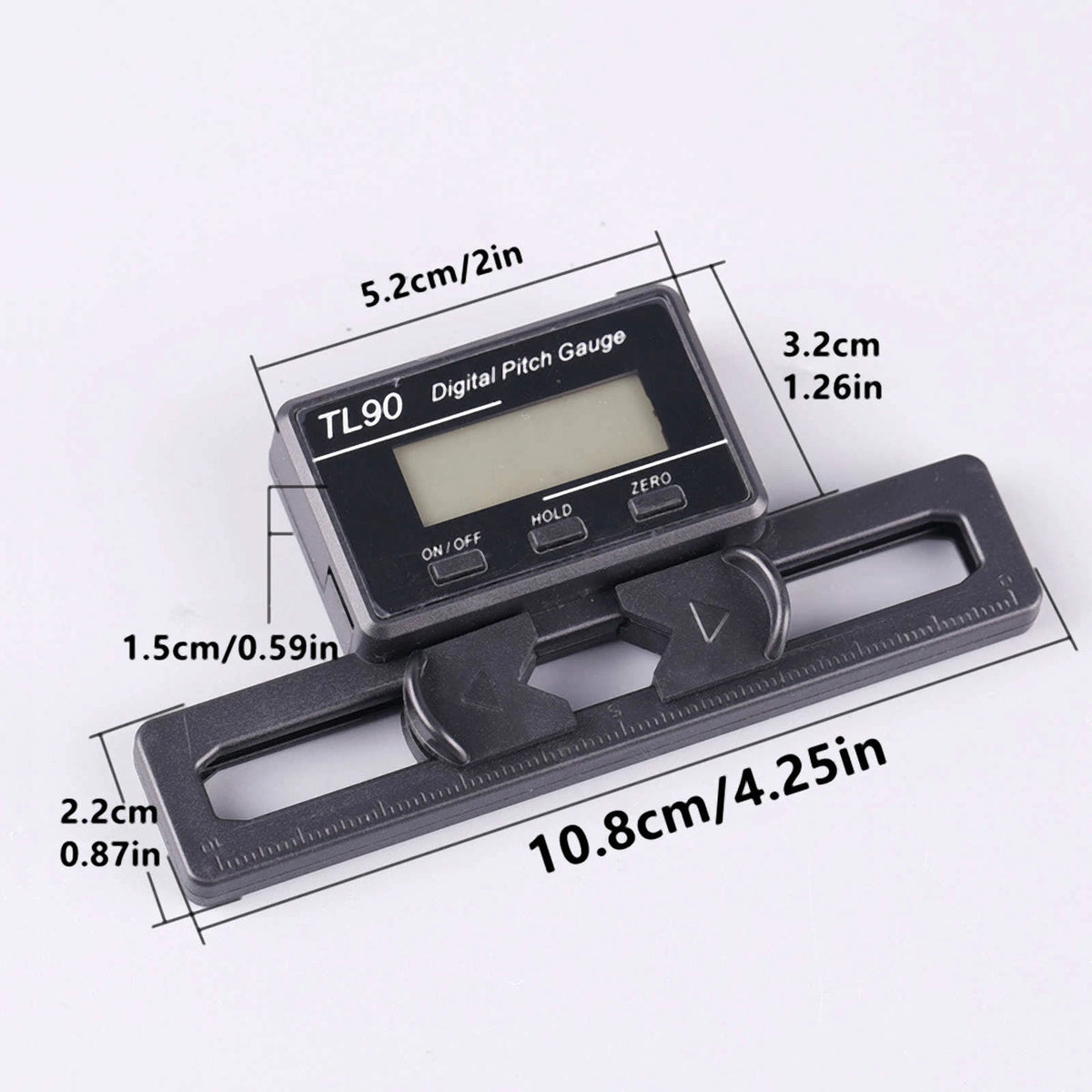 Professional Digital Pitch Meter for 250-800mm RC Helicopter Blade Setup Tool