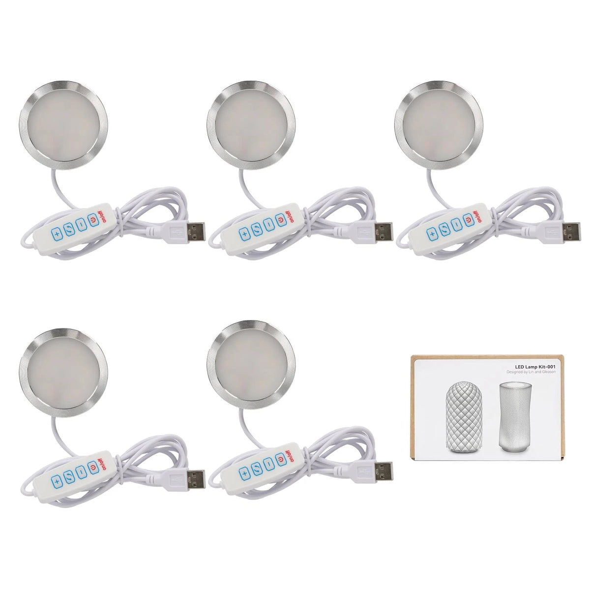 BambooSegD 5PCS LED Lamp Kit 001 Three Colors for 5 PCS 001