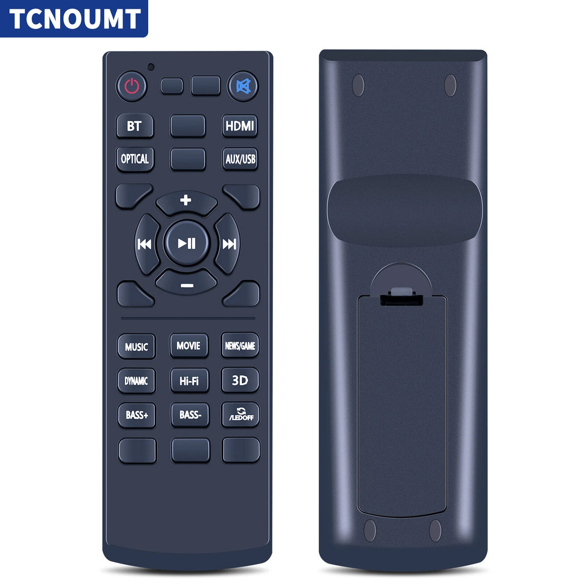 Replacement Remote Control For Bomaker Njord II Channel Small TV Sound Bar