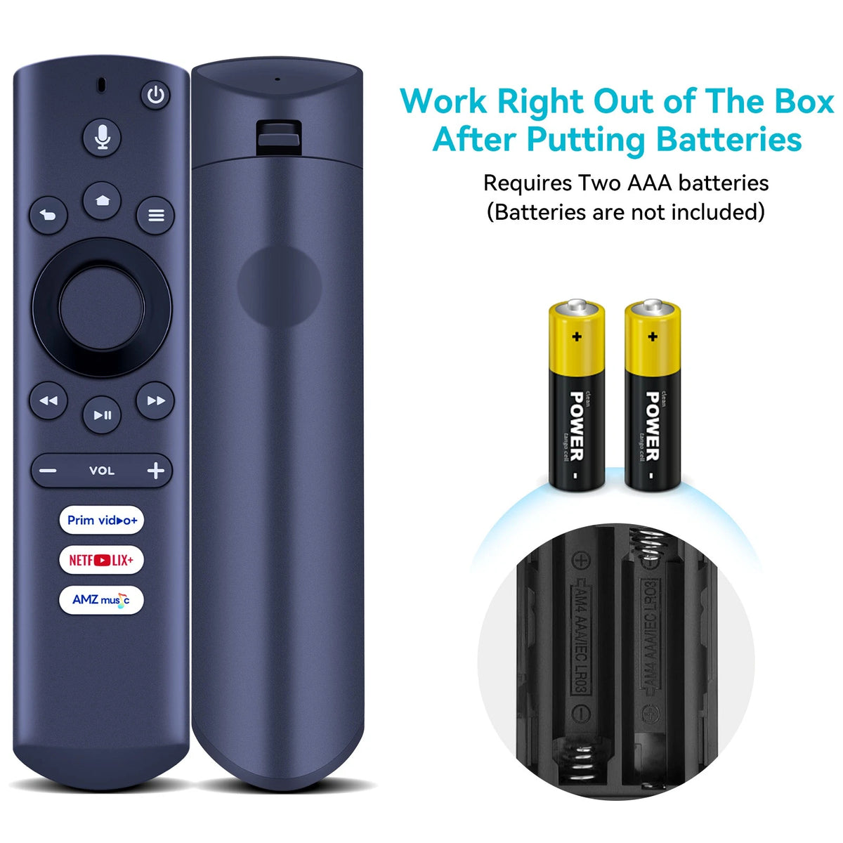 Voice Remote Control For Element Westinghouse Fire TV EL4KAMZ4317 WA43UFT1001