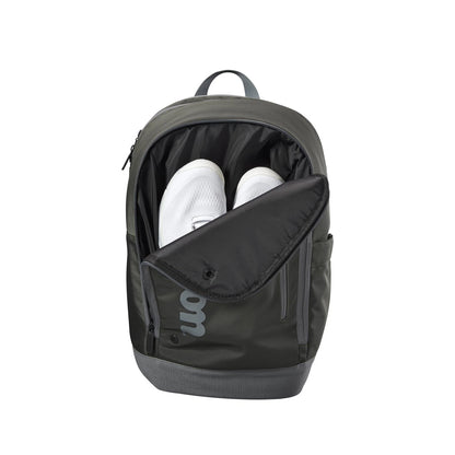 Wilson Tour Tennis Backpack - Dark Green, Holds up to 2 Rackets, Green