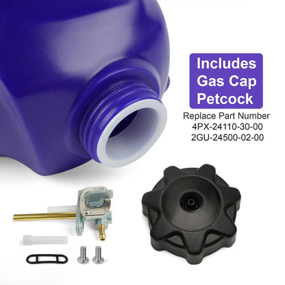 ‌4PX-24110-30-00 Fuel Gas Tank for Yamaha TTR250 96-06 Includes Gas Cap,Petcock