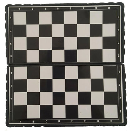 Folding Can Play Pocket Chess Magnetic Chess Mini Portable Folding With Board D
