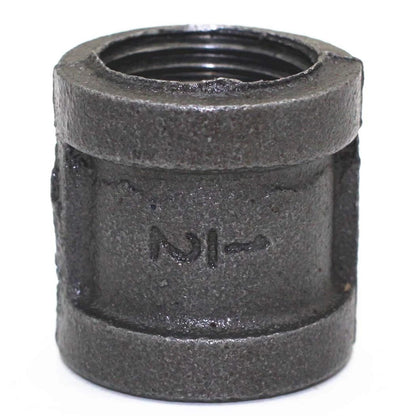LONG TAO 10PCS 1/2" Black Cast Pipe Fitting Coupling Threaded 1/2 inch,