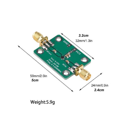 RF LNA Module Broadband Amplifier 0.1-2000MHz Low Noise 30dB Gain 12V DC Supply