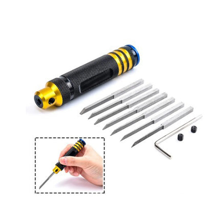 Metal Scriber Handle With Blade Resin Carved RC Hobby Cutting Tool For Gundam