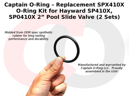 Captain O-Ring – Replacement SPX410X Kit for Hayward SP410X, Black