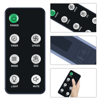 Remote Control For HOLMES 42" Digital Tower Fan 5 Speeds, 4 Modes 32510354