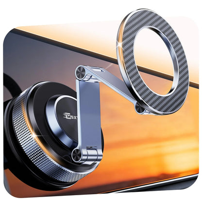 MSXTTLY Magnetic Car Phone Holder 360° Adjustable Tesla Space Gray