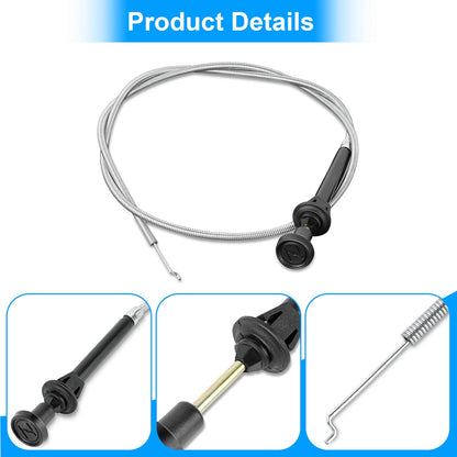 203993 Control Choke Cable Assembly, Push/Pull, Snap-In，With 1-3/4 Inch extensio