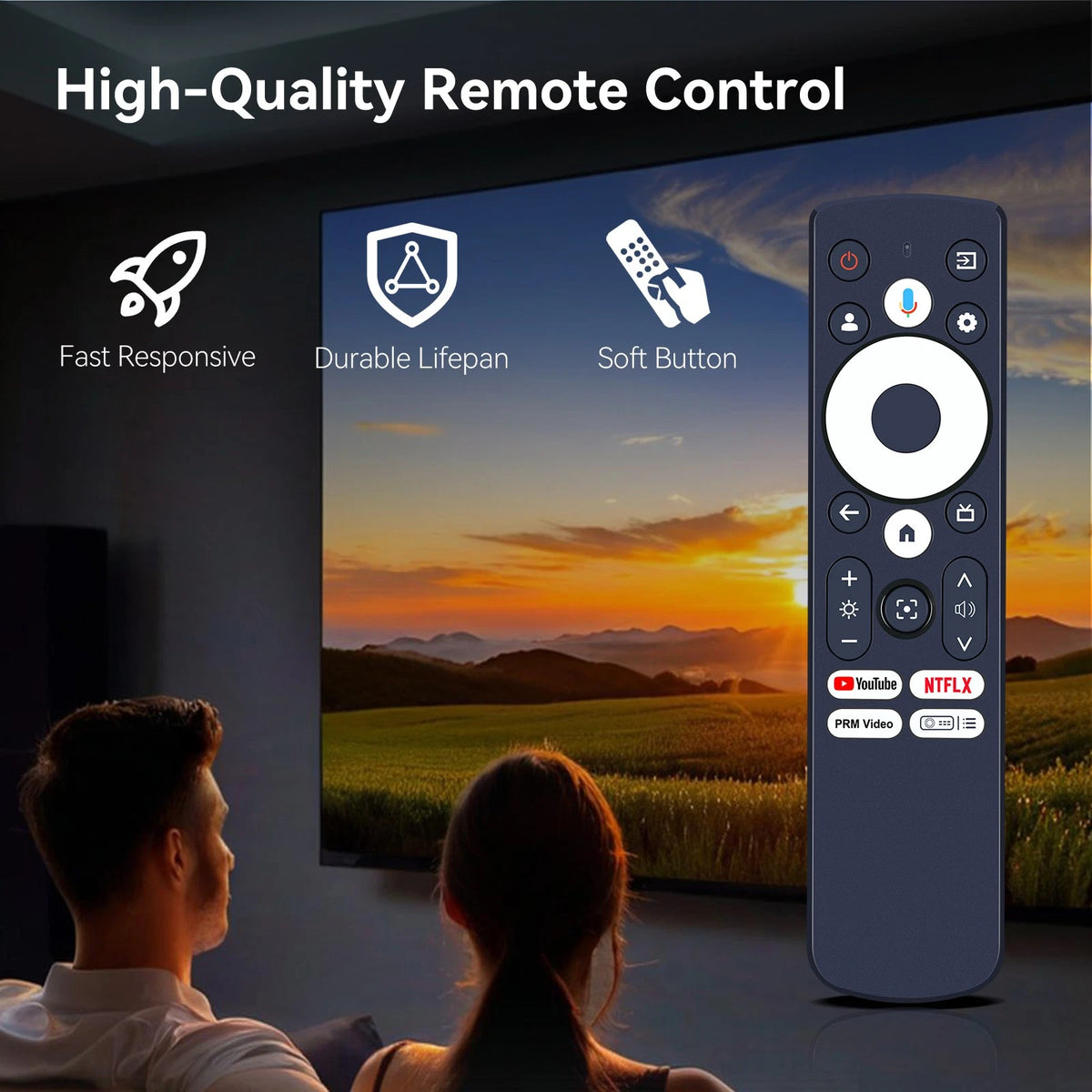 Voice Remote Control For Epson EpiqVision Mini EF21 Smart Laser Projector
