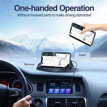 Loncaster Car Phone Holder, Mount Silicone Pad 1 Pack, Black