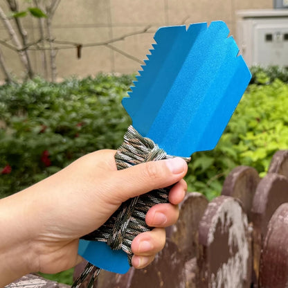 Ultralight Camping Trowel Backpacking Portable Aluminum Blue