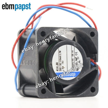 Ebmpapst 414JH Axial Fan DC 24V 2.7W 0.11A 2wire 40*40*25mm 22m3/h Cooling Fan