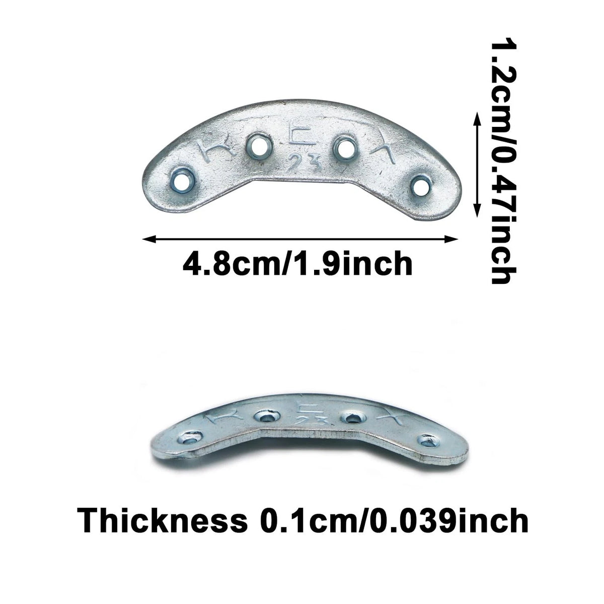 Metal Heel Plates 3 Pairs Sole Repair Kit Shoes Taps Tips Silver