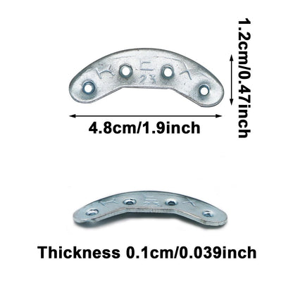 Metal Heel Plates 3 Pairs Sole Repair Kit Shoes Taps Tips Silver