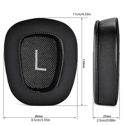 2Pcs L+R Protein Leather Headphone Earpads Cushion Cover For Logitech G35 G930