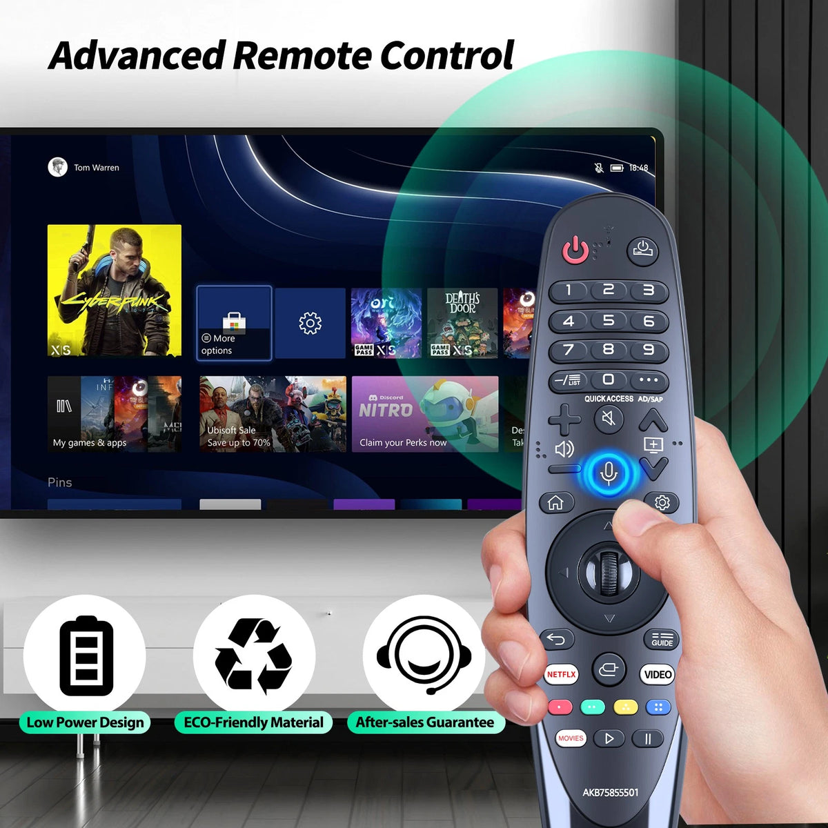 For LG MR20GA AKB75855501 Voice Magic Remote Control for OLED NanoCell TVs