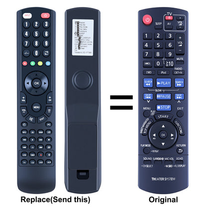 Replacement Remote Control For Panasonic SC-PT980 Home Theater System