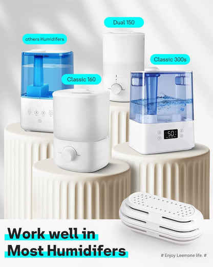 Leemone 4 Pack Humidifier Demineralization 1 Count (Pack of 4), 4 White