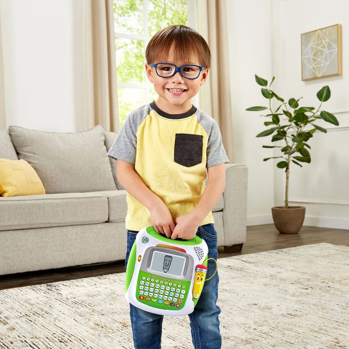 LeapFrog Mr Pencil's Scribble Write and Read, Green 7.7" x 8.6" x 2",