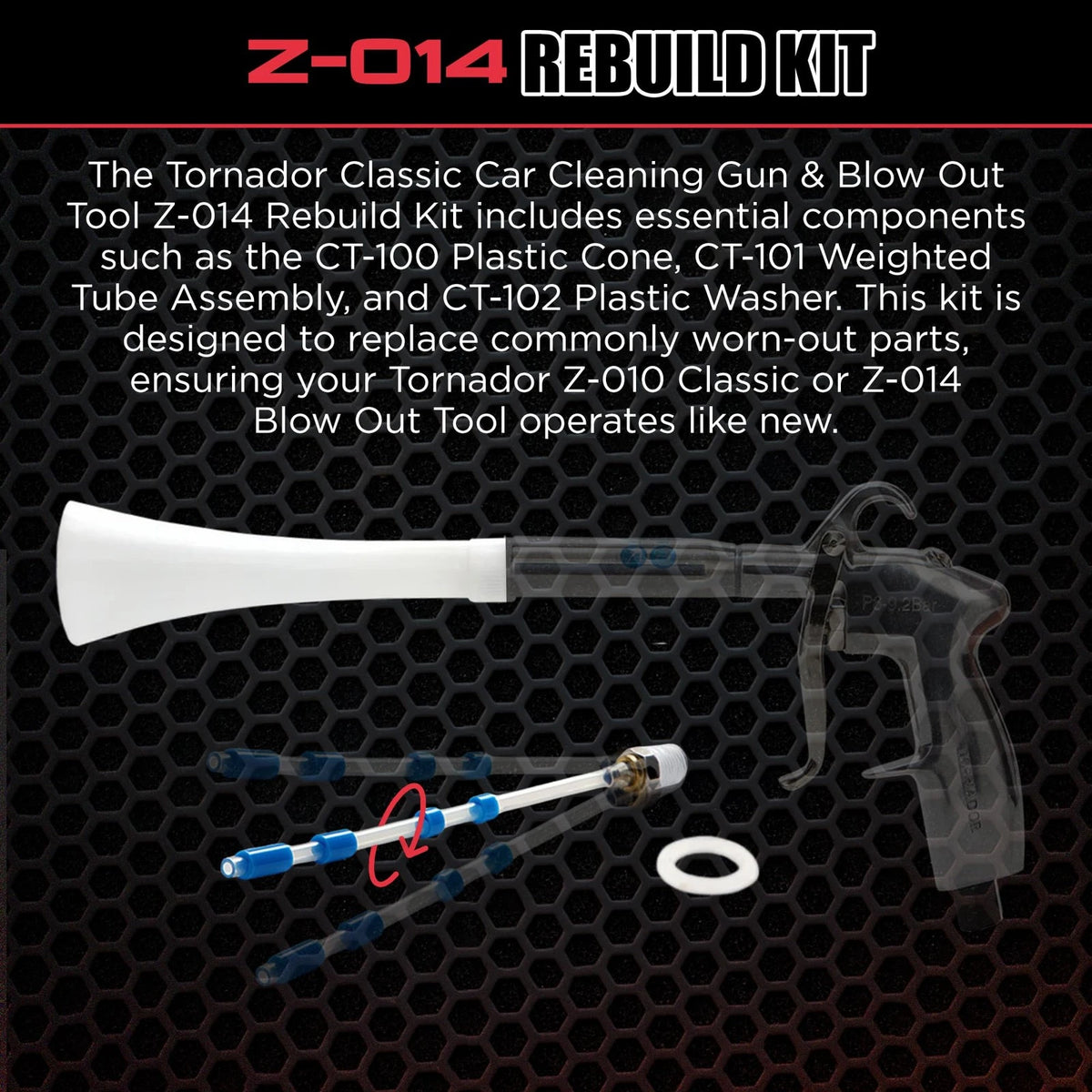Tornador Nozzle Repair Kit–Compatible with Z-010 Classic & Z-014 Blow Out...