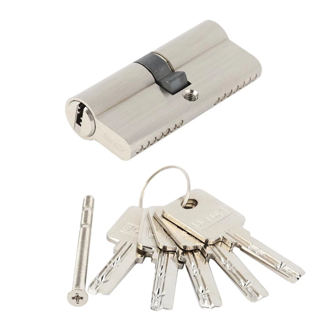 Jeriup Locks- Euro Profile Cylinder, 70mm (30/10/30), Satin Nickle