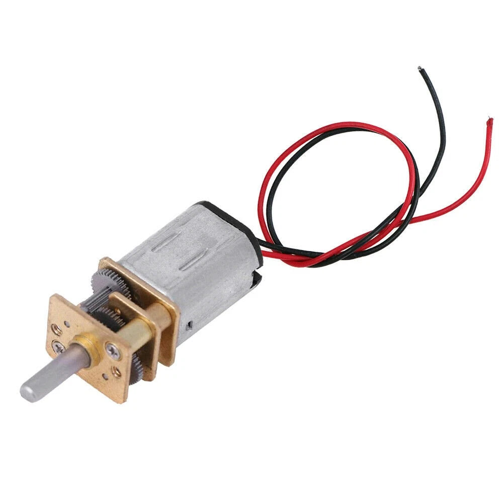 5Pcs N20 Gear Motor Slow Speed Full Metal Mini Gearbox Reducer Toy 60RPM DC 3-6V