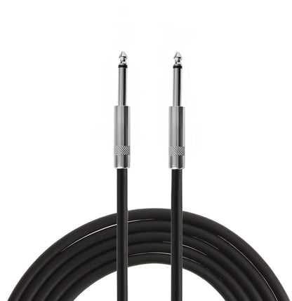 ROCMUZZK 2 Pack 30ft 1/4 Inch to Male Speaker 30 ft(2 Pack), Black