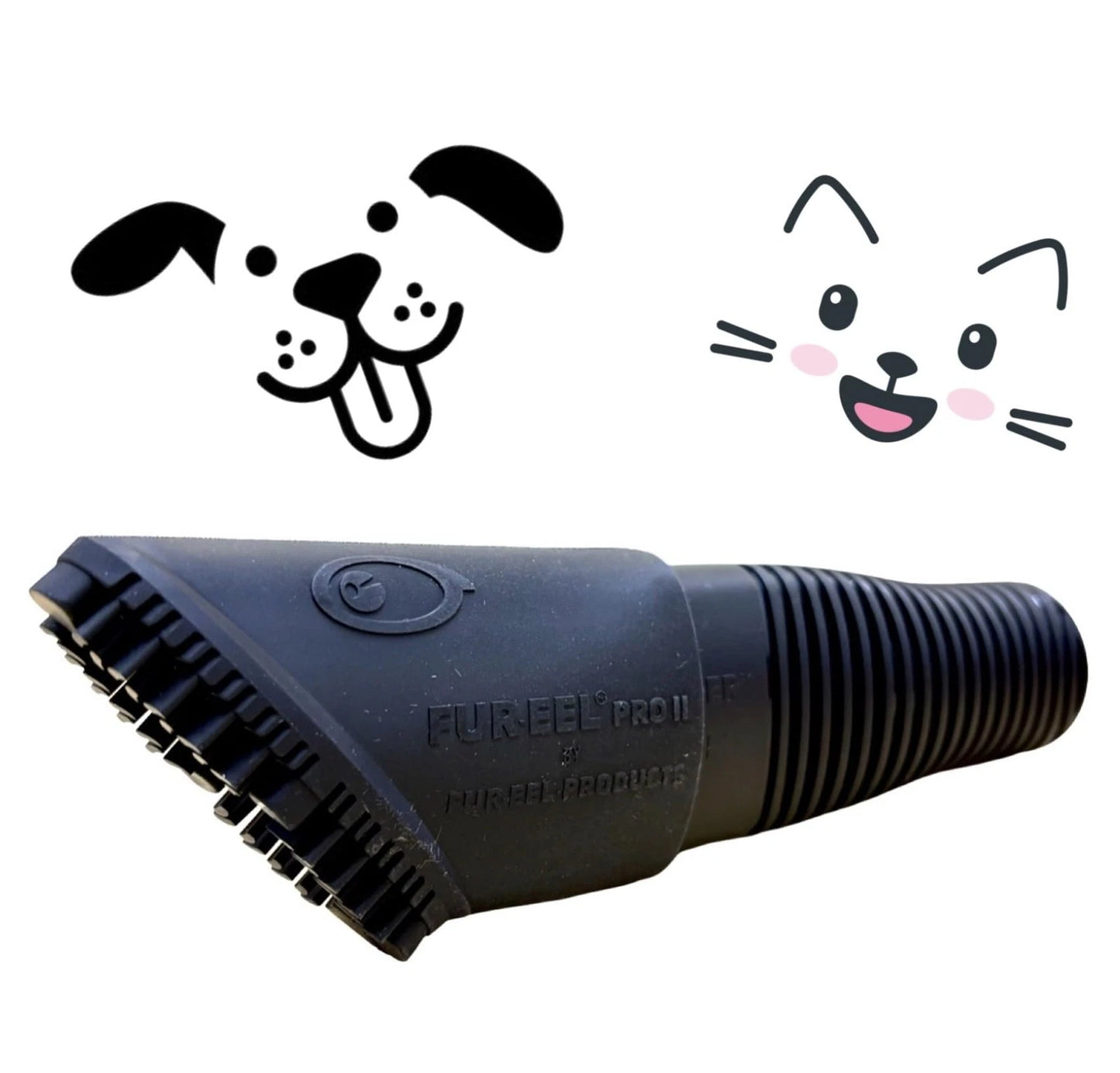 Buff Brite Fur Remover PRO II (2.0) with Fang Adapter - Dog Small, Multicolor