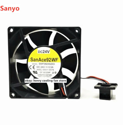 SANYO 9WF0924S203 DC 24V 0.5A 90*90*32mm 3pin Fanuc A90L-0001-0578 cooling fan