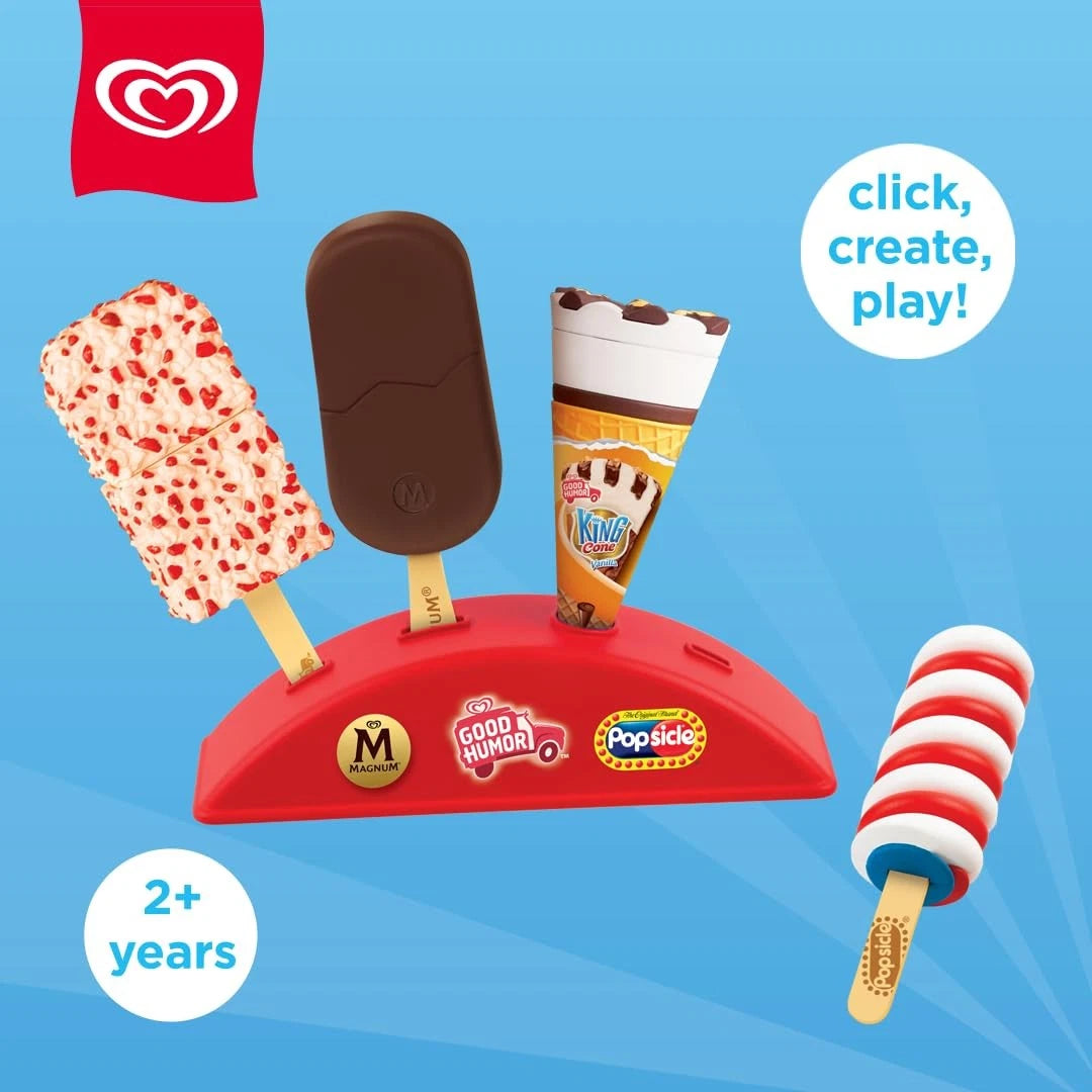 Casdon Official Good Humor, Popsicle & Magnum Ice Cream Stand Toy Child-size