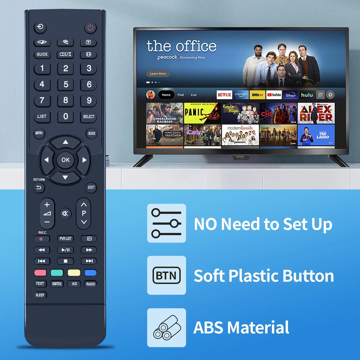 CT-8067 For Toshiba Smart TV Remote Control 24L3650 32L3650 40L3650 43L3650