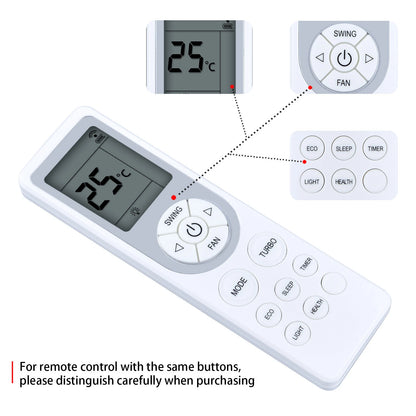 Air Conditioner Remote Control For Fluo FARADAY EWT Clima SCIROCCO Split