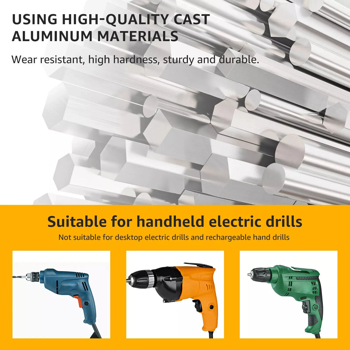 Square Hole Drill Bit Adapter Part Professional Woodworking Tool Electric