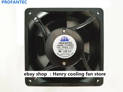 PROFANTEC P1189HBT AC 115V 0.26A 50/60Hz 176*176*89mm 2pin Cabinet cooling fan