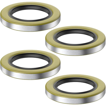 4PCS Trailer Hub Grease Seals Repair Compatible For 5200-7000 lb Trailer Axle