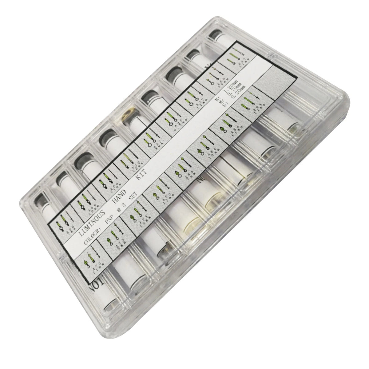 1 Box Silver Luminous Watch Hour/Second/Minute Hands Neddles Repairing Tool