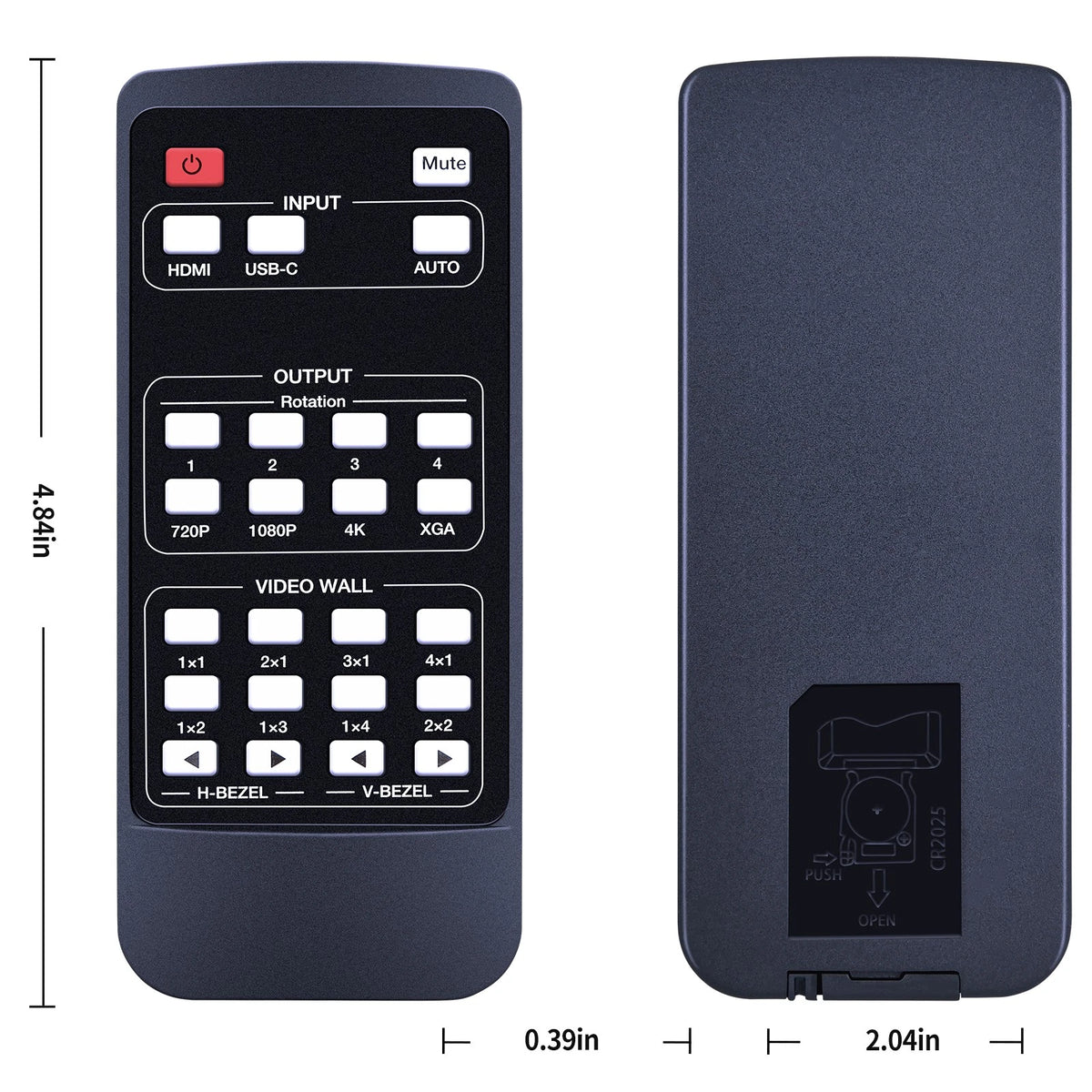 Remote Control For OREI UHD-14VW Video Wall Controller