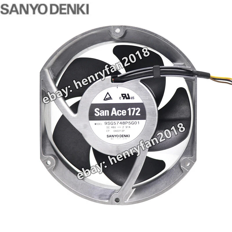 Sanyo Denki 9SG5748P5G01 Axial Fan SanAce DC 48V 2.91A 172x150x51MM Cooling Fan