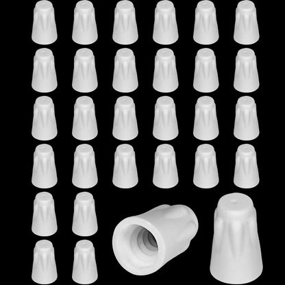 Zonon 36 Pcs Large Ceramic Wire Connector White Nuts 18-8 AWG