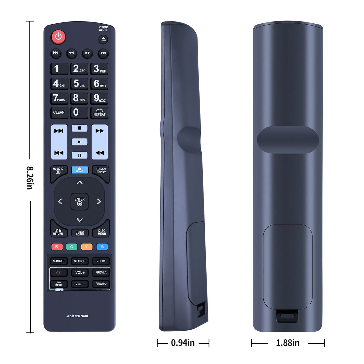 AKB72975301 Remote Control For LG Player BD550 BD560 BD560C BD590C