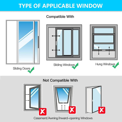 98"AC Door Vent Kit 3-Layer Thickened Aluminum 98in-3-Layer thickened, Gray