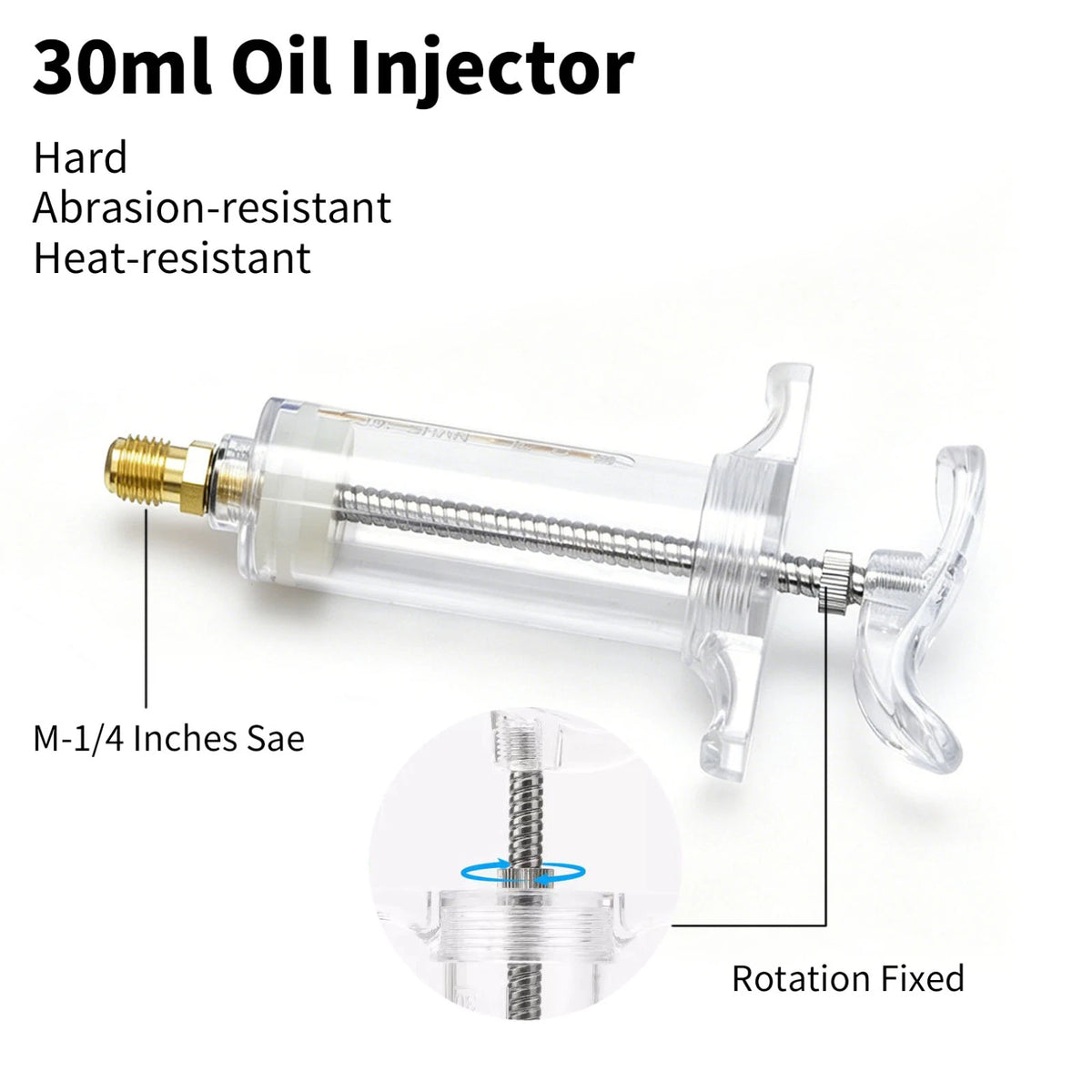 1PCS  Oil and Dye Injector Featuring a 1/4 inch female SAE connector