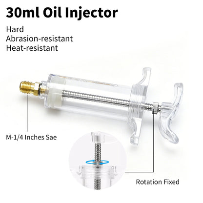 1PCS  Oil and Dye Injector Featuring a 1/4 inch female SAE connector